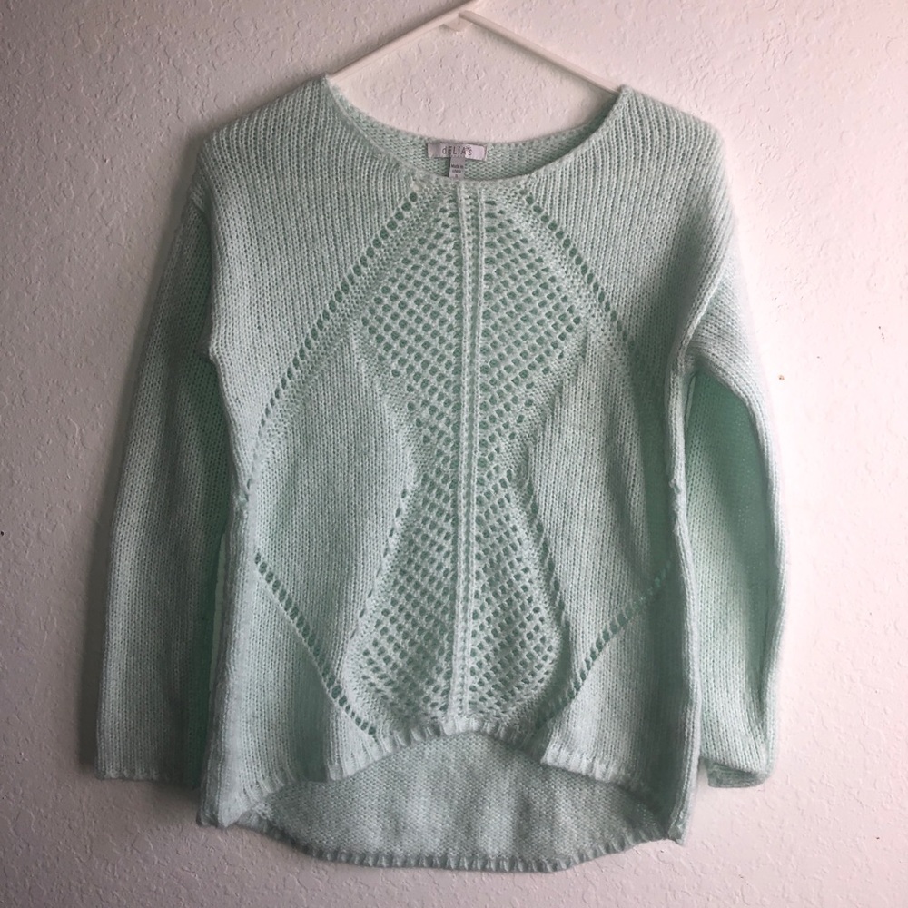 dELiA*s Mint Green Sweater